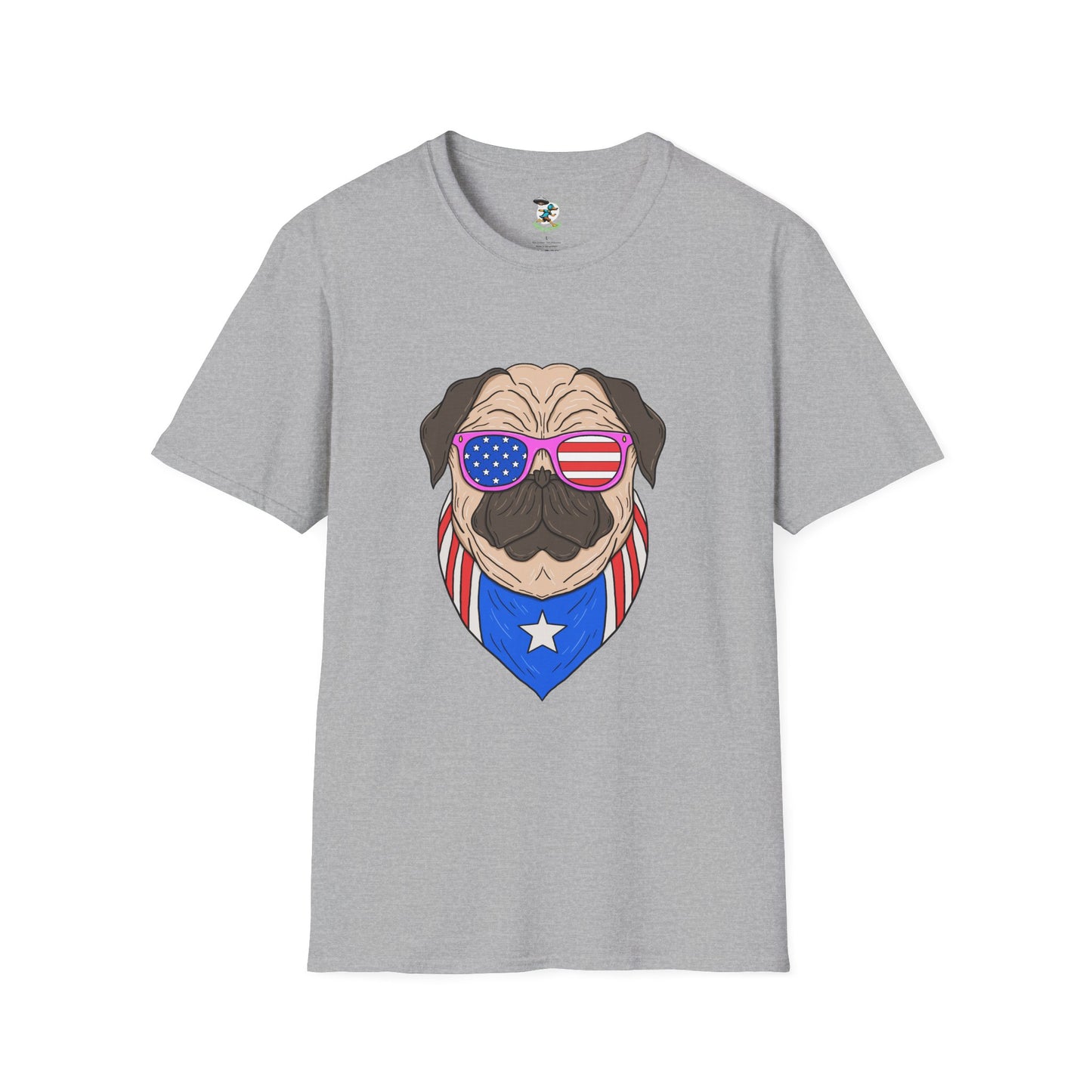 Patriotic Pug T-Shirt