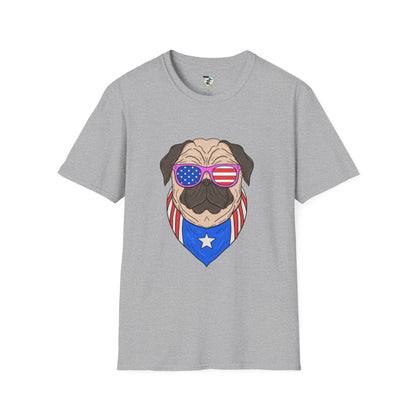 Patriotic Pug T-Shirt