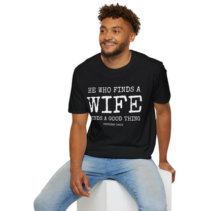 Husband Shirt- He who finds a find finds a good thing