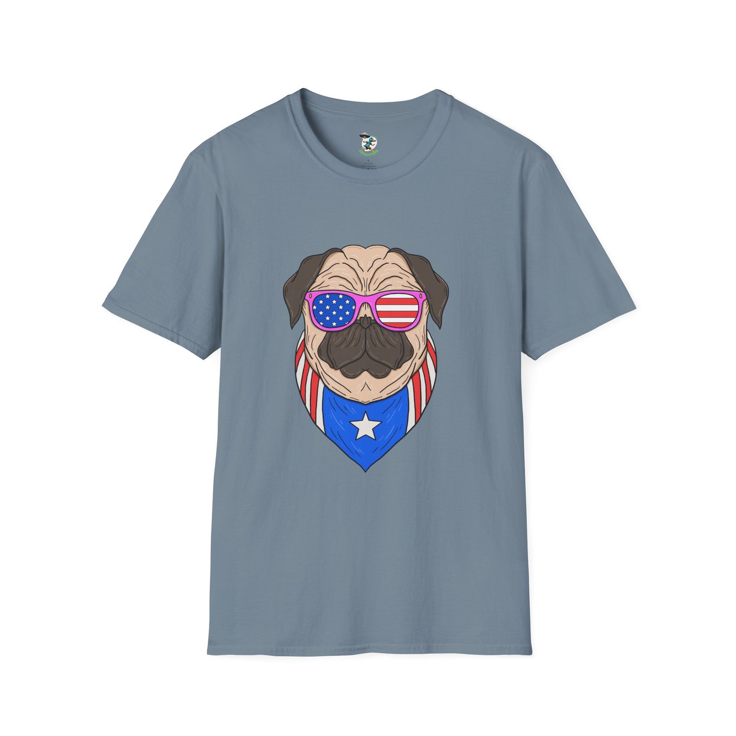 Patriotic Pug T-Shirt