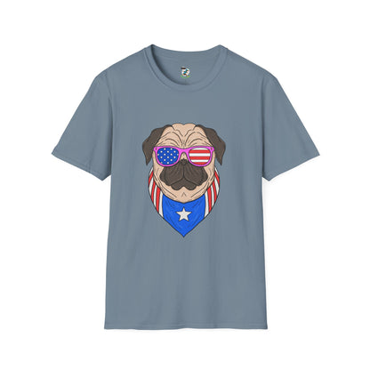 Patriotic Pug T-Shirt