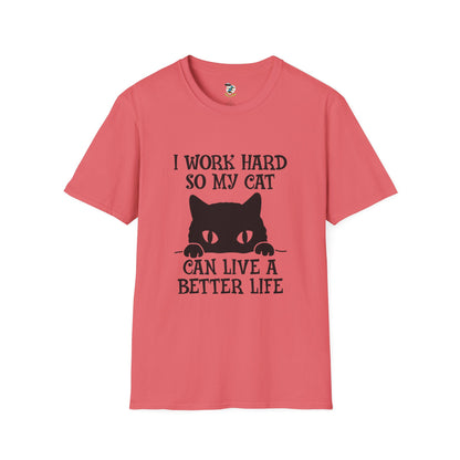 Work Hard for Cats T-Shirt