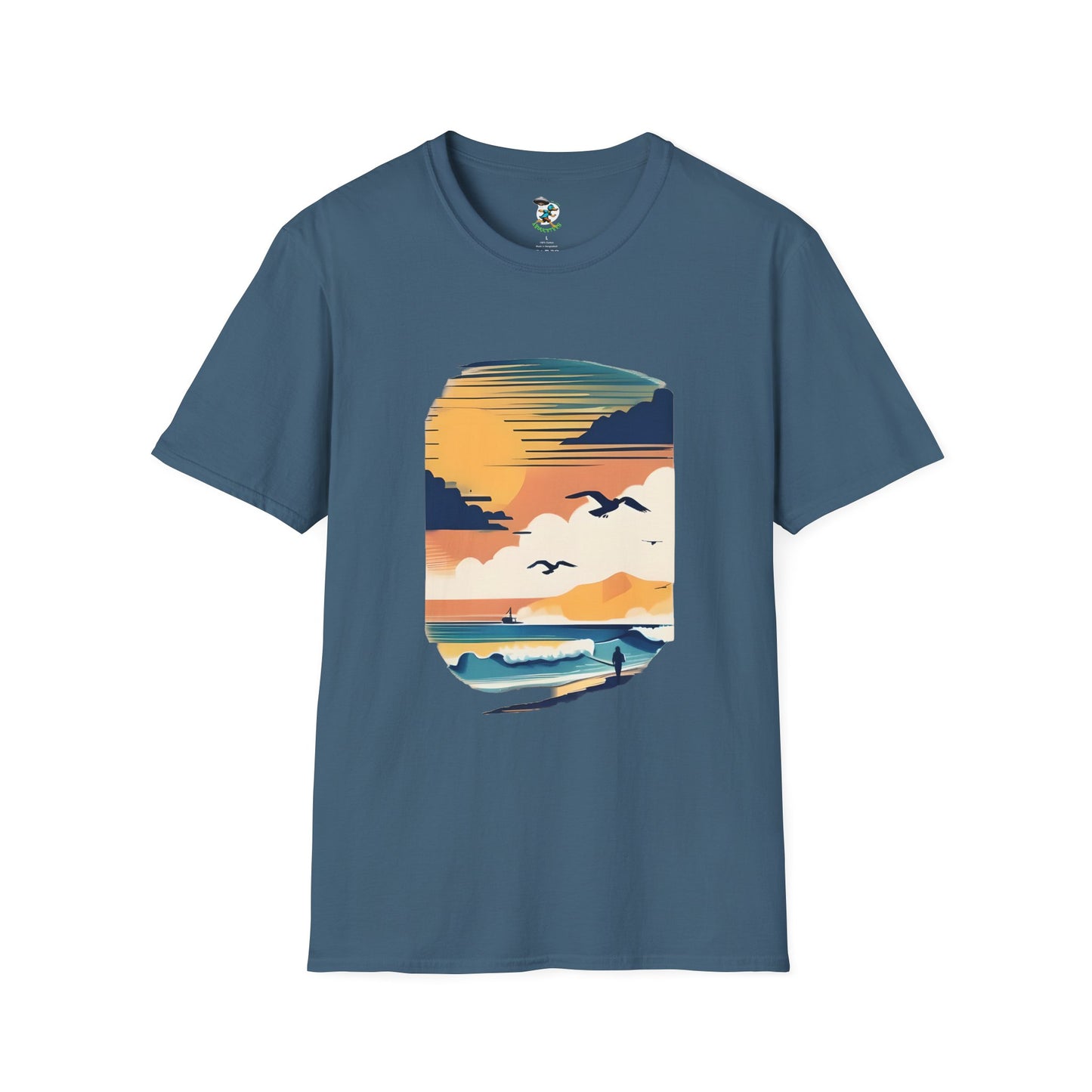 Seagull Beach Sunset T-Shirt