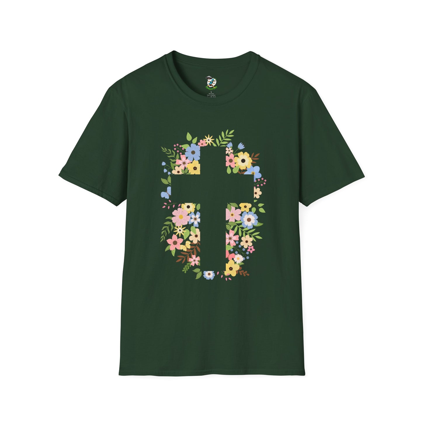 Floral Cross T-Shirt