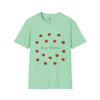 Merry Christmas Floral T-Shirt