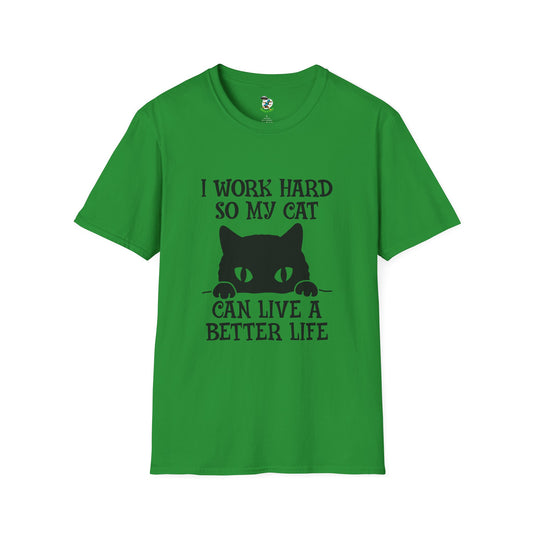 Work Hard for Cats T-Shirt