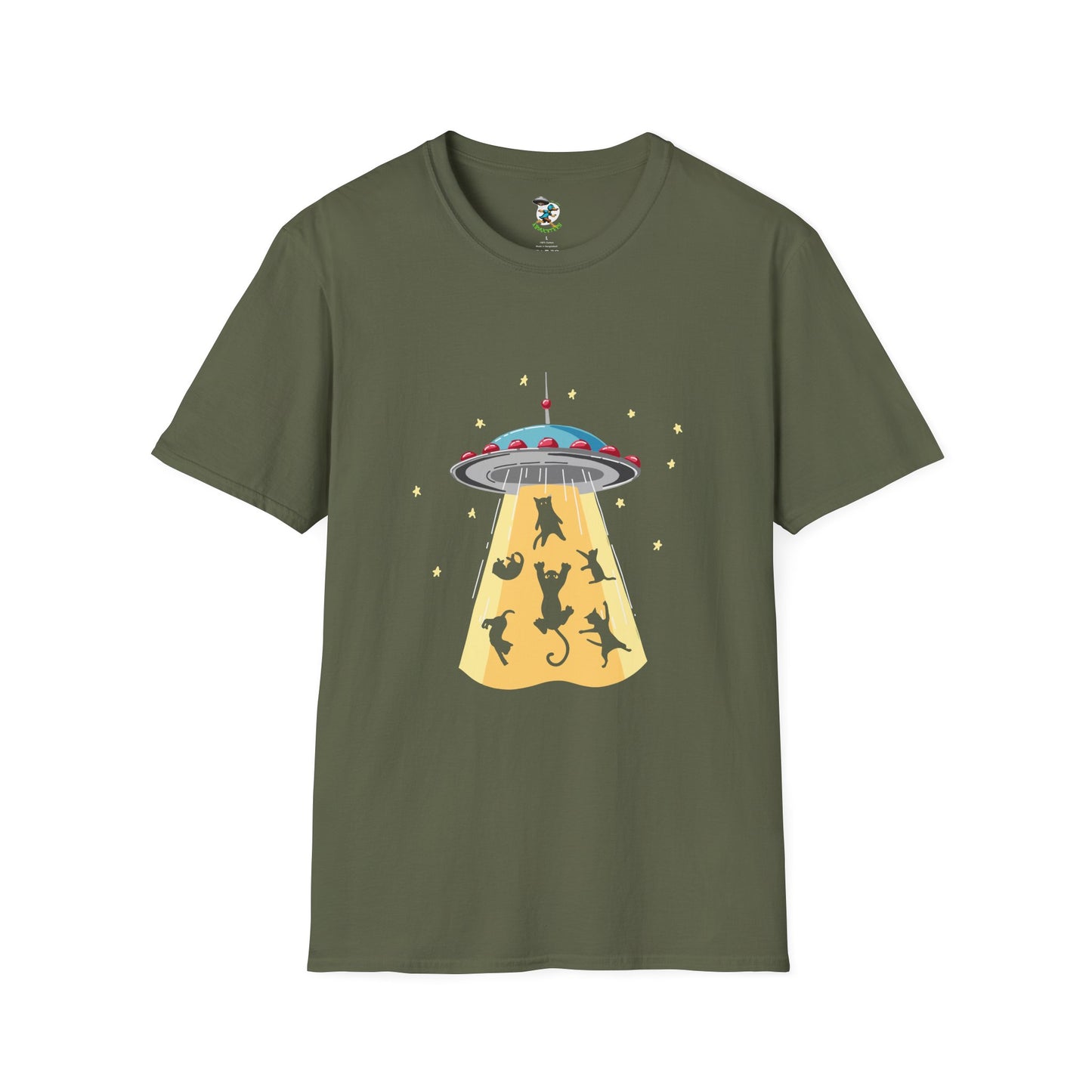 Alien Cat Abduction T-Shirt
