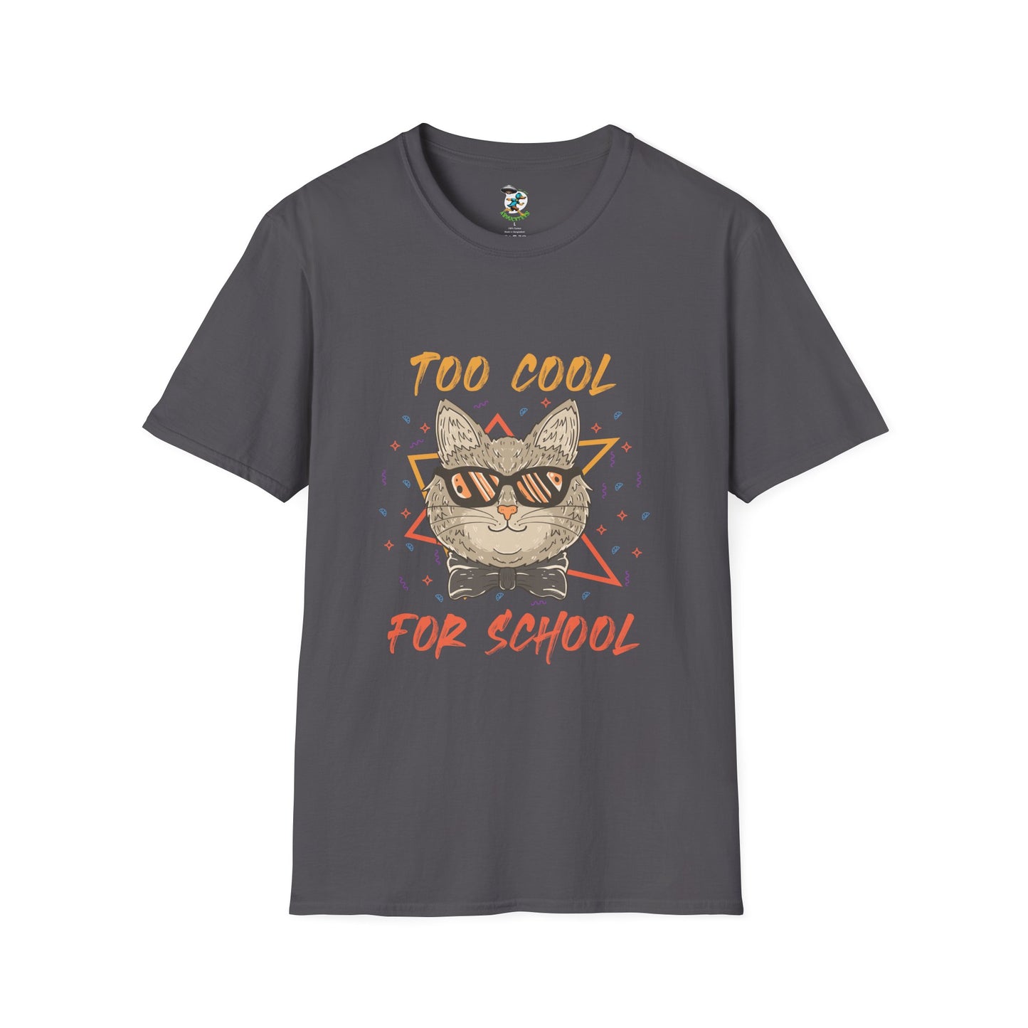 Too Cool for School Cat T-Shirt