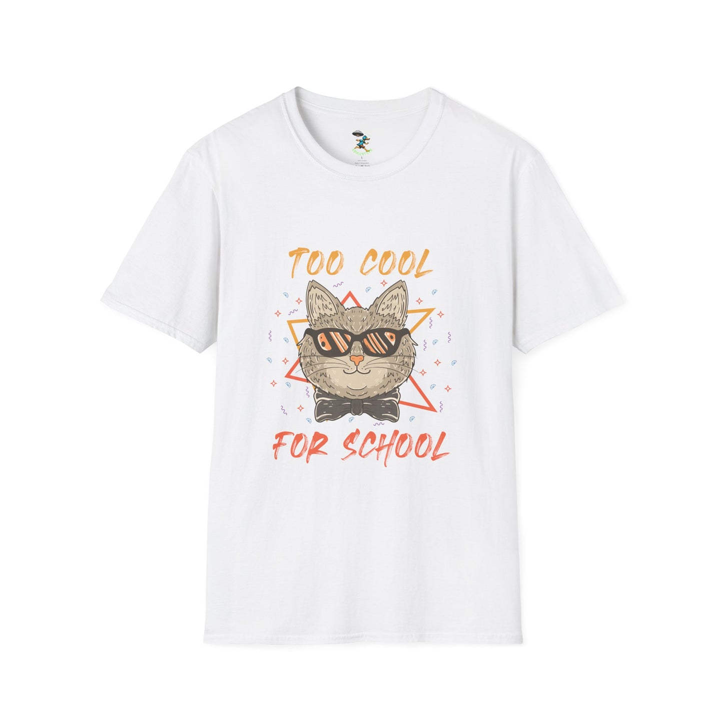 Too Cool for School Cat T-Shirt