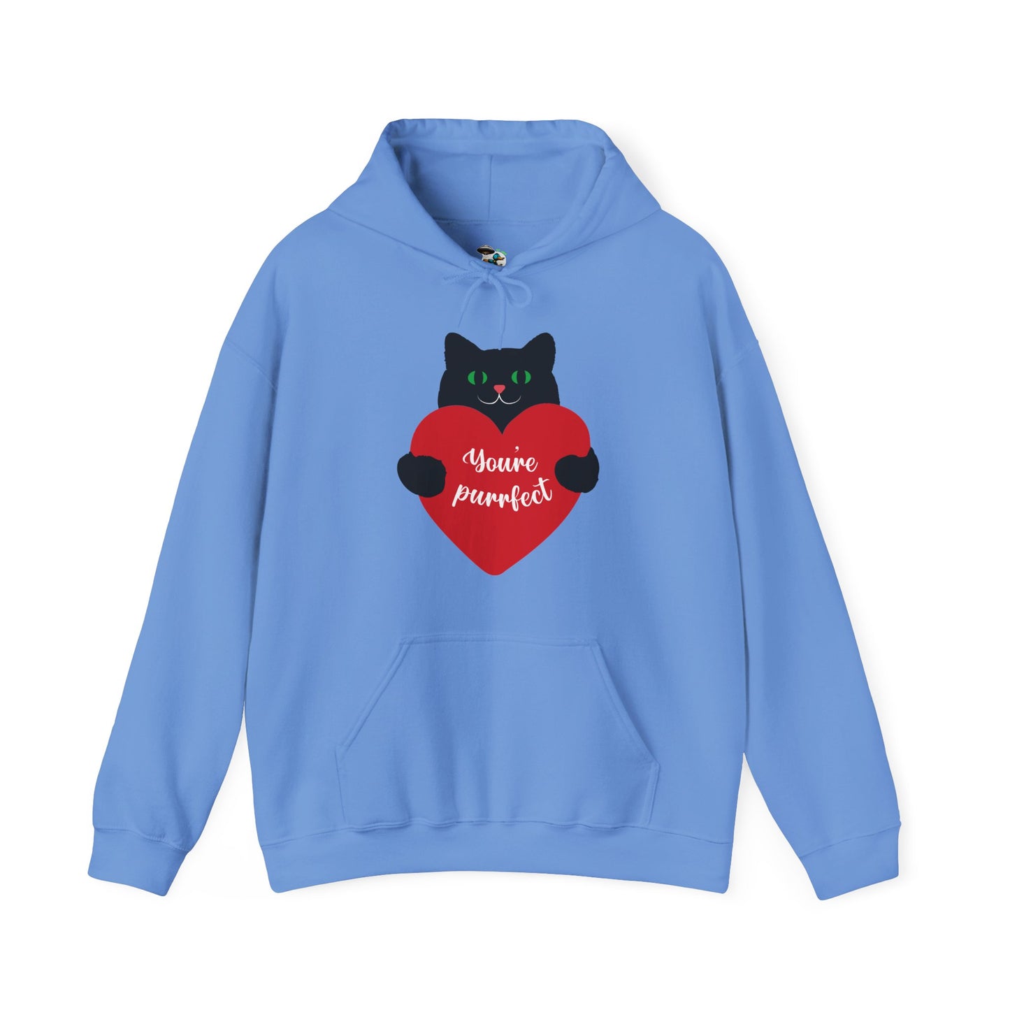 Cat Valentine Hoodie — Black Cat "You're Purrfect"