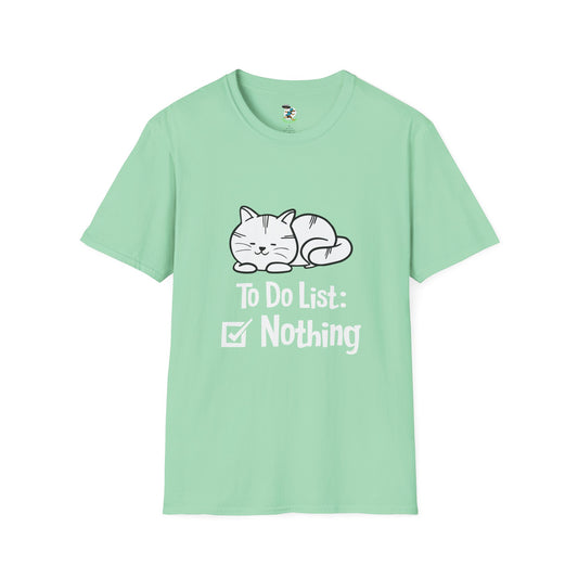 Nothing To Do List Cat T-Shirt