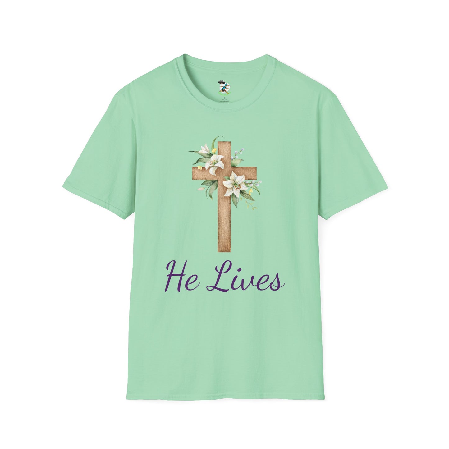 He Lives Easter Cross T-Shirt