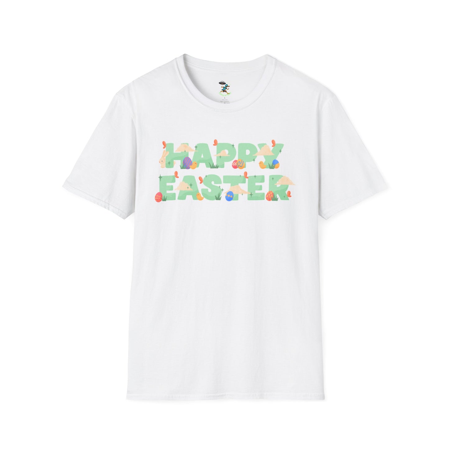 Happy Easter Bunnies and Eggs