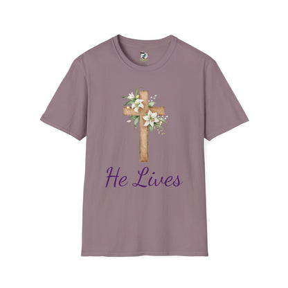 He Lives Easter Cross T-Shirt