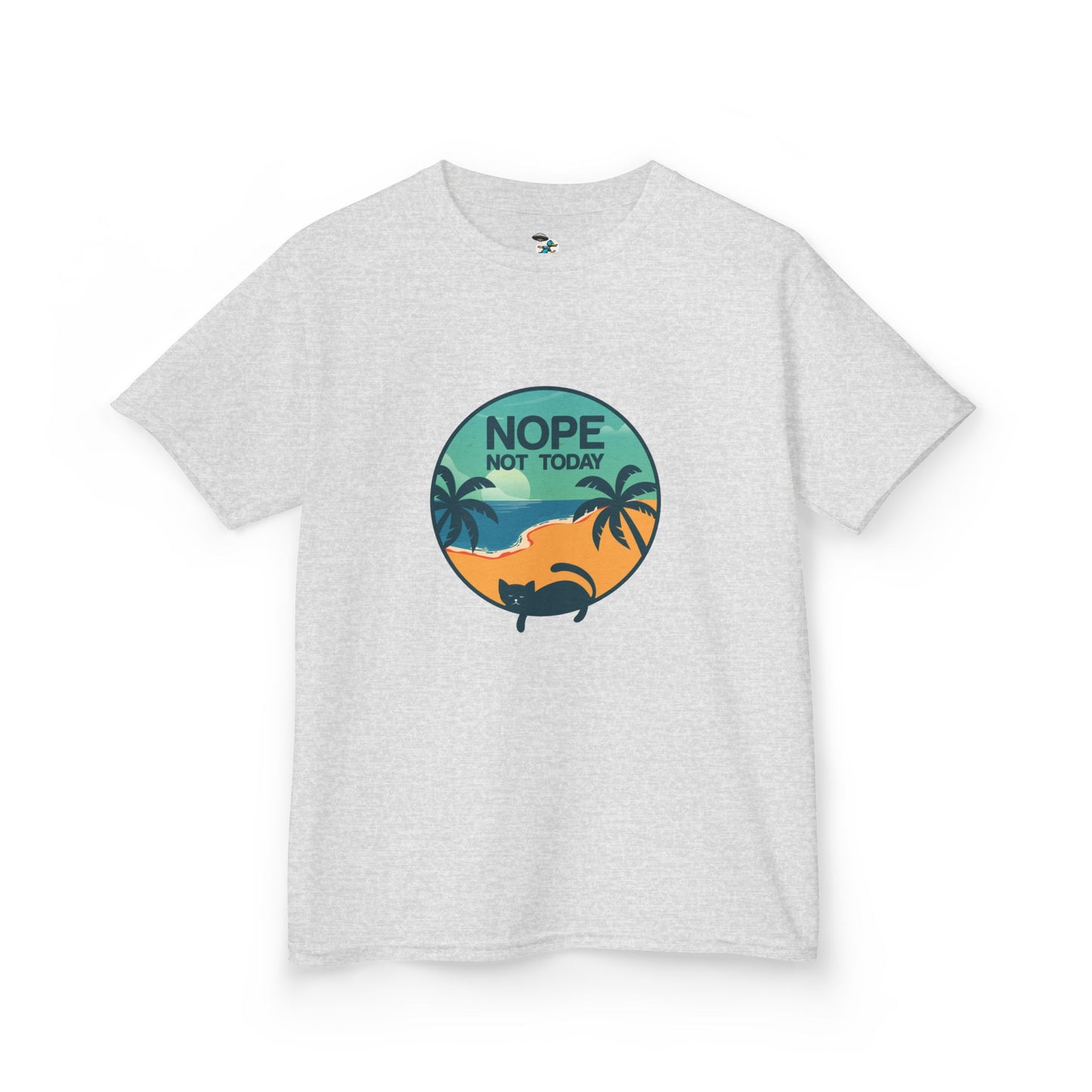Youth Nope Not Today Funny Cat T- Shirt