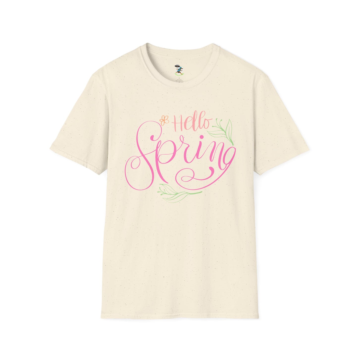 Hello Spring T-Shirt — Floral Script Springtime Tee