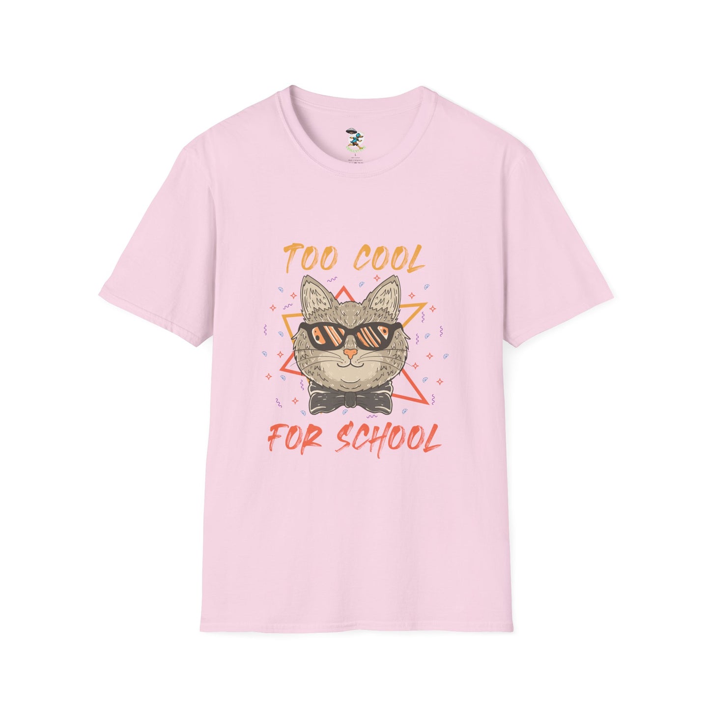 Too Cool for School Cat T-Shirt