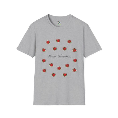 Merry Christmas Floral T-Shirt