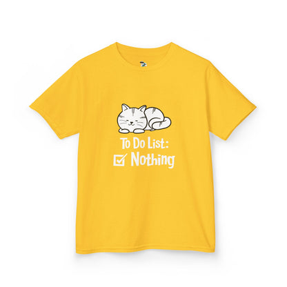 Nothing to Do List Cat Youth Tee