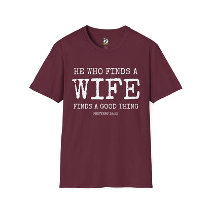 Husband Shirt- He who finds a find finds a good thing
