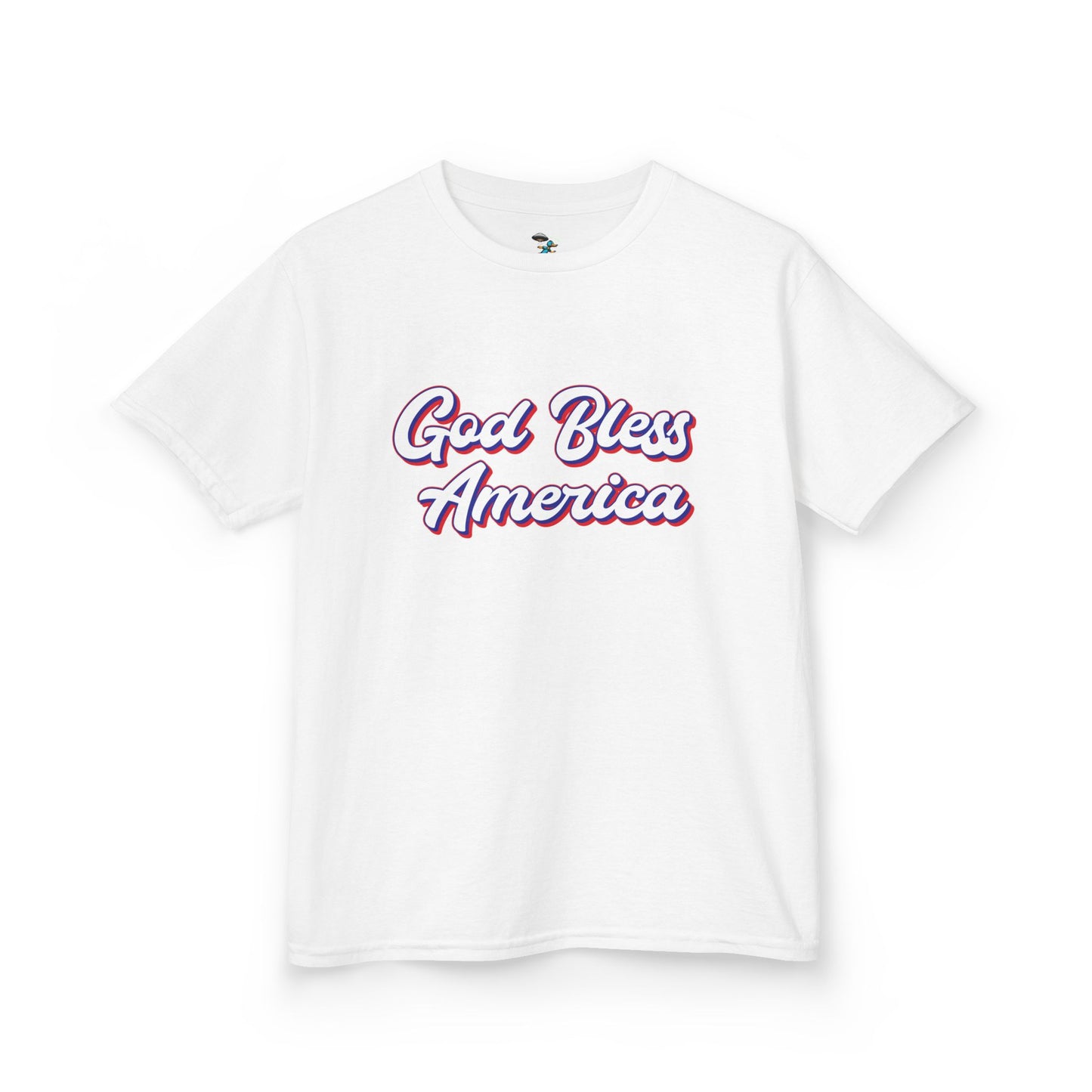 Youth God Bless America Patriotic Tee