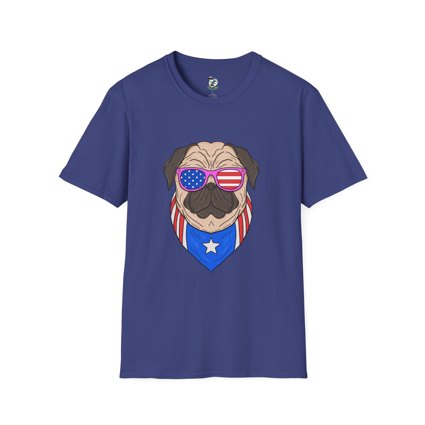 Patriotic Pug T-Shirt