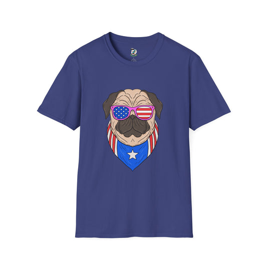 Patriotic Pug T-Shirt
