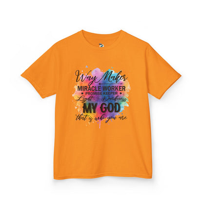 Way Maker, Miracle Worker Color Splash Youth T-Shirt