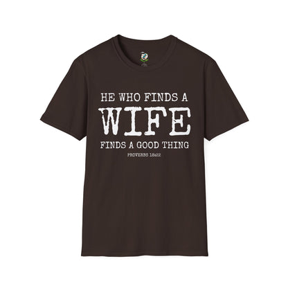Husband Shirt- He who finds a find finds a good thing