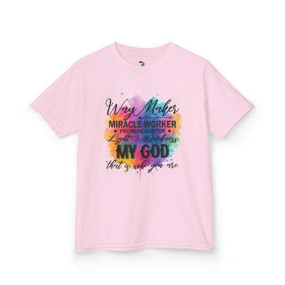 Way Maker, Miracle Worker Color Splash Youth T-Shirt