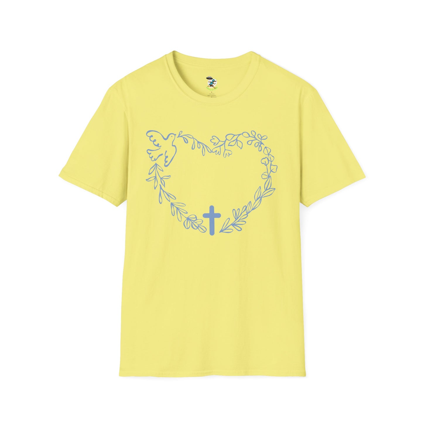 Floral Heart Cross T-Shirt