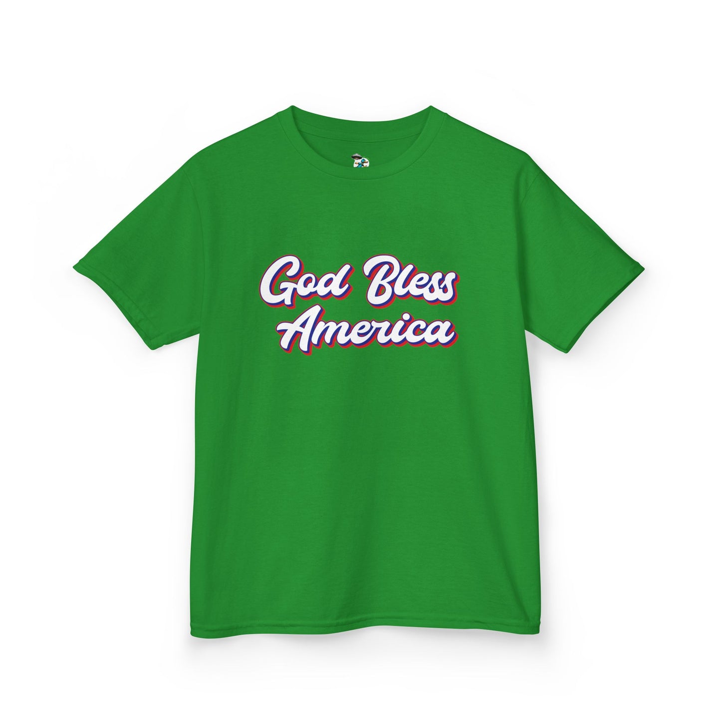 Youth God Bless America Patriotic Tee