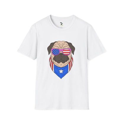 Patriotic Pug T-Shirt