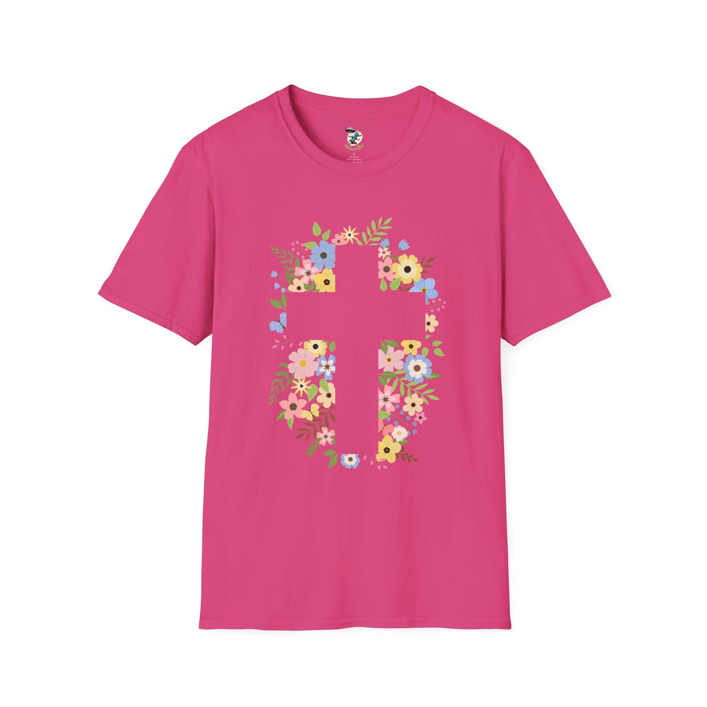 Floral Cross T-Shirt