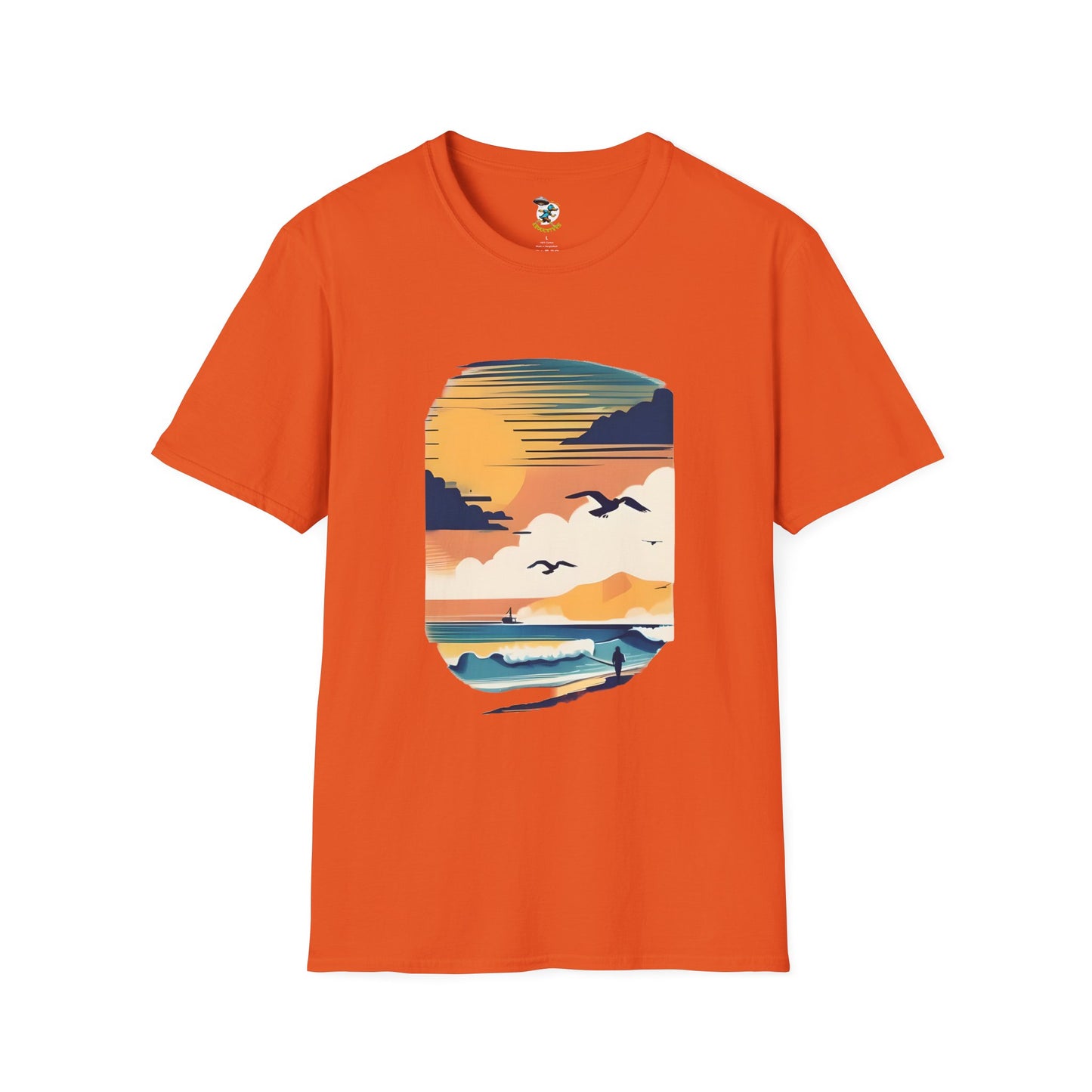 Seagull Beach Sunset T-Shirt
