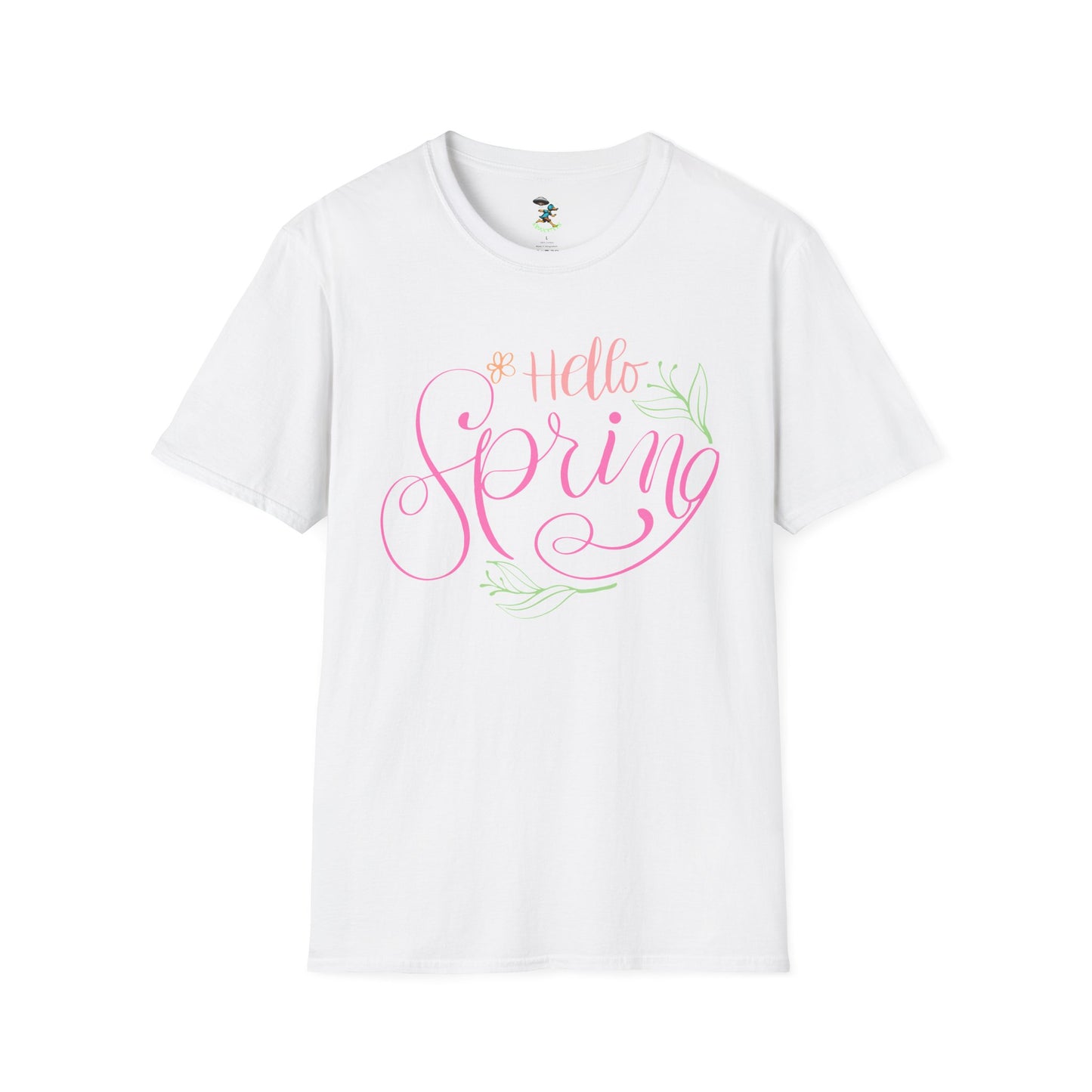 Hello Spring T-Shirt — Floral Script Springtime Tee