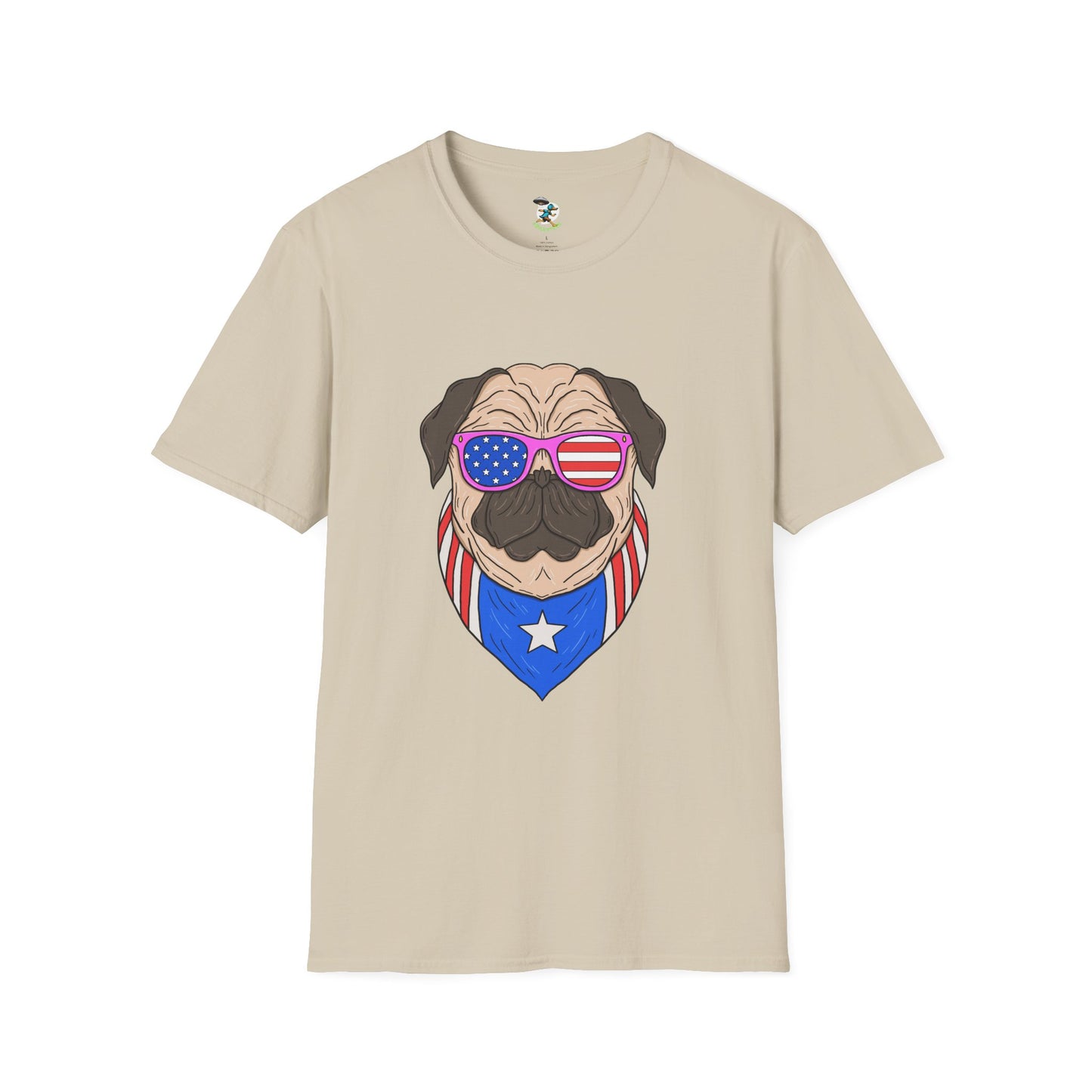 Patriotic Pug T-Shirt