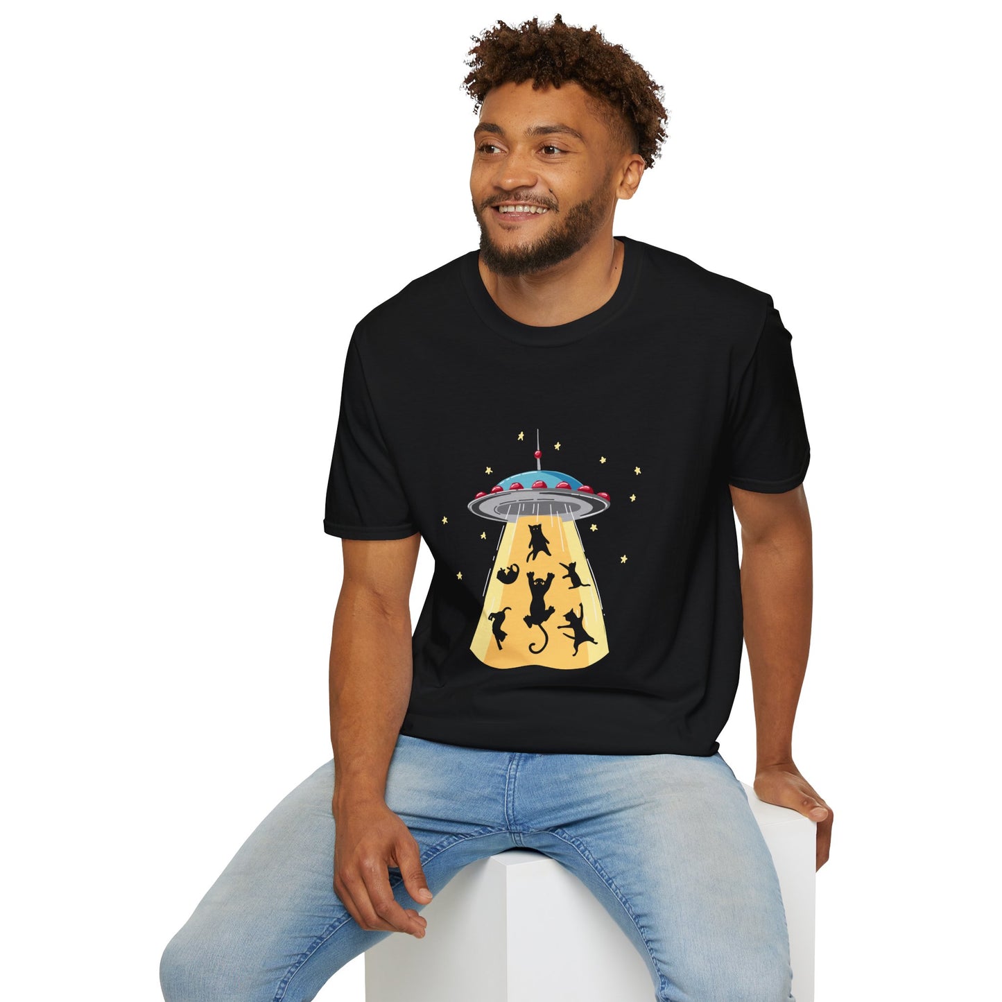 Alien Cat Abduction T-Shirt