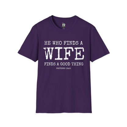 Husband Shirt- He who finds a find finds a good thing