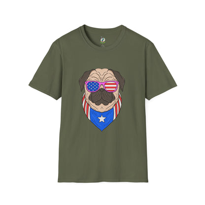 Patriotic Pug T-Shirt