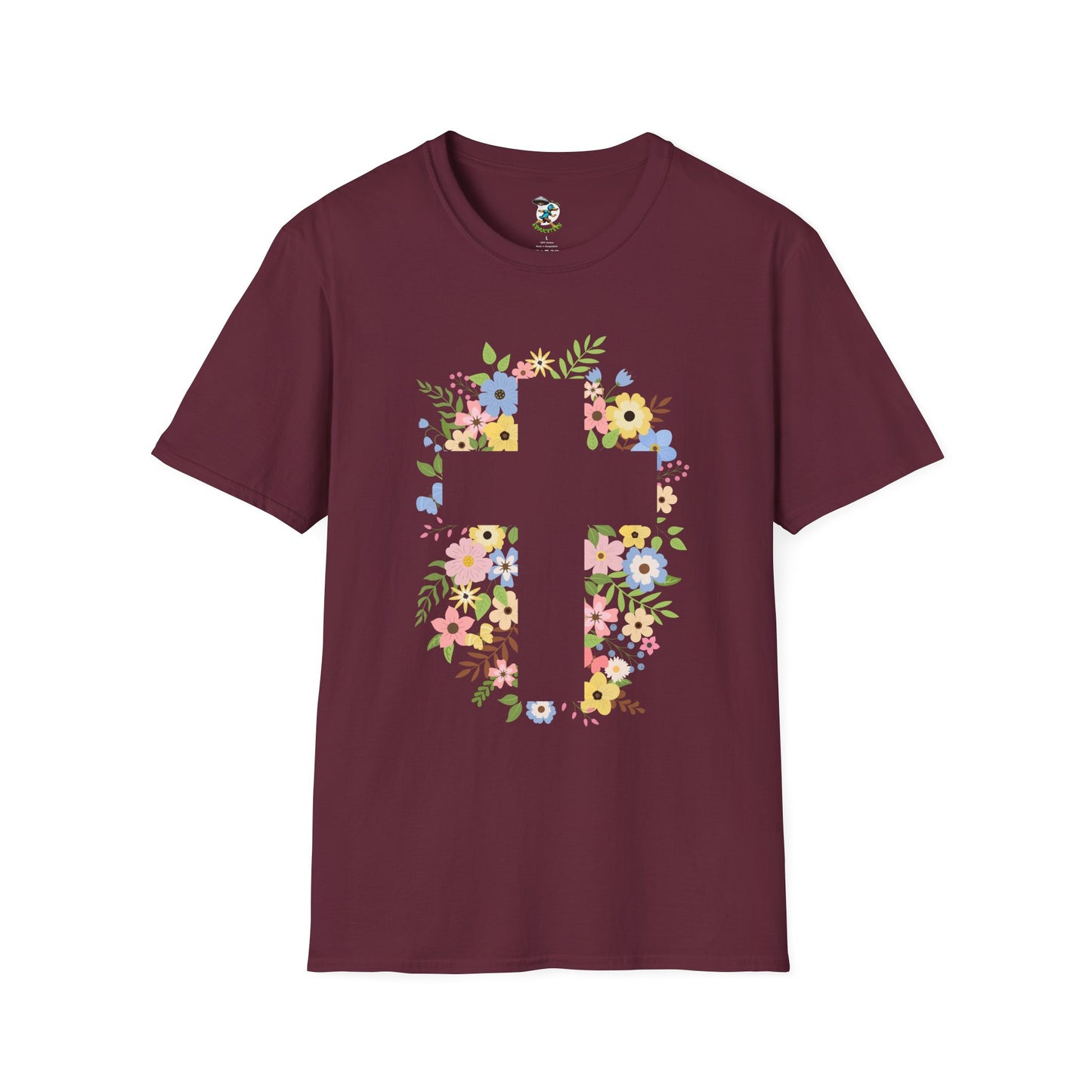 Floral Cross T-Shirt