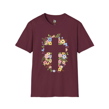 Floral Cross T-Shirt