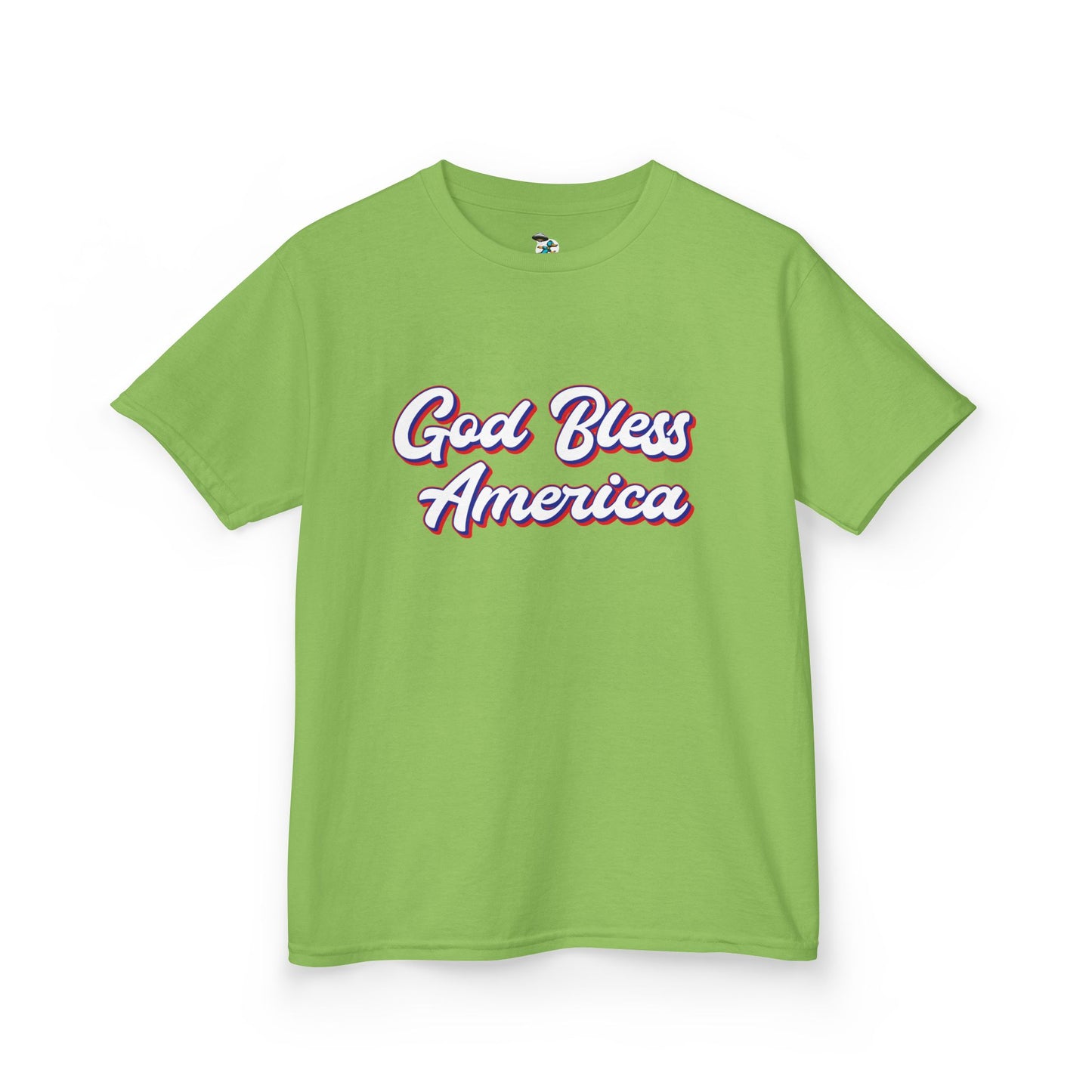 Youth God Bless America Patriotic Tee