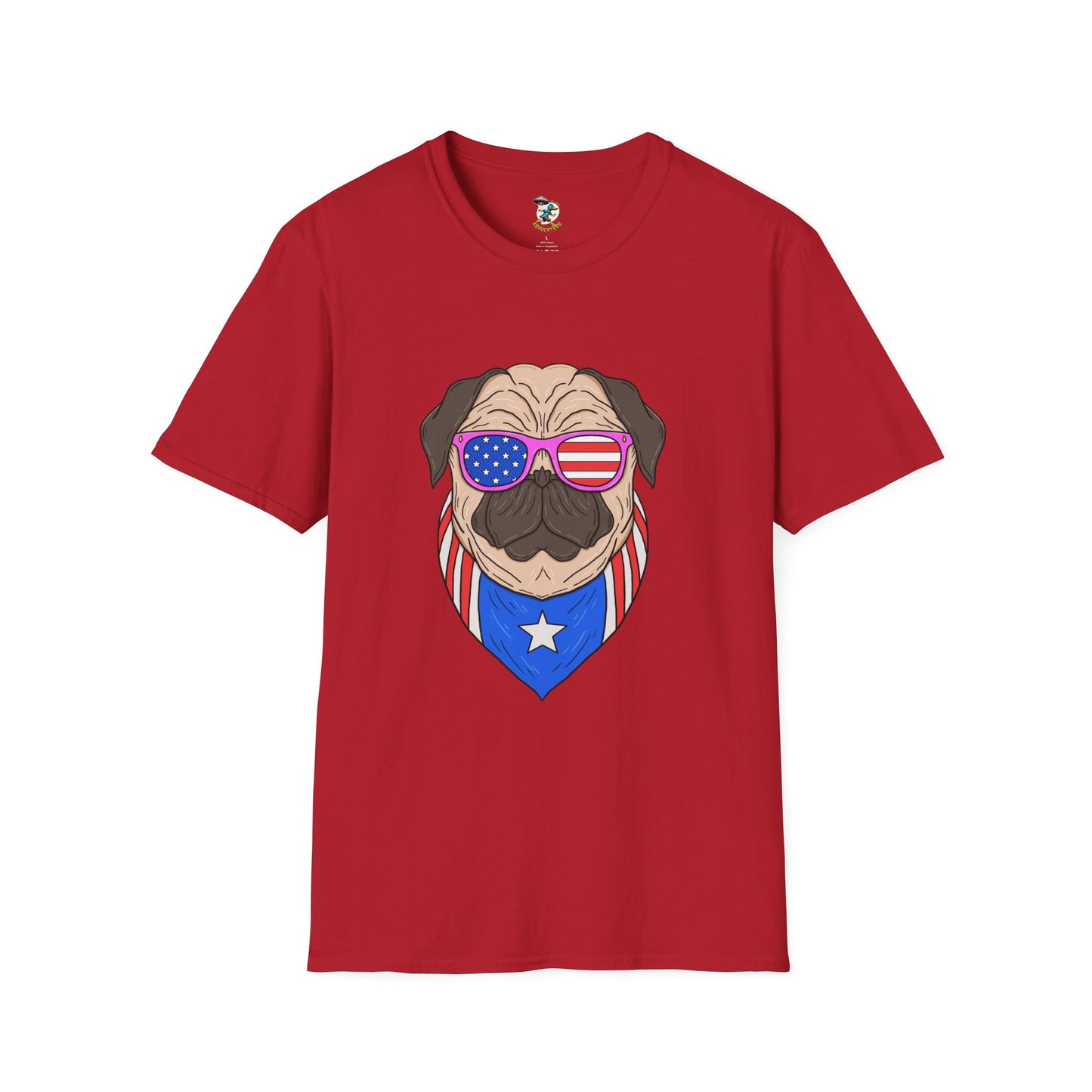 Patriotic Pug T-Shirt