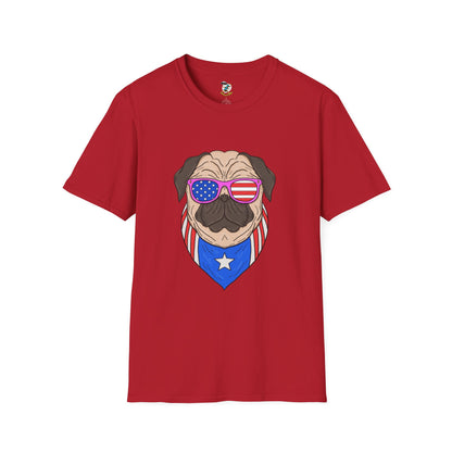 Patriotic Pug T-Shirt
