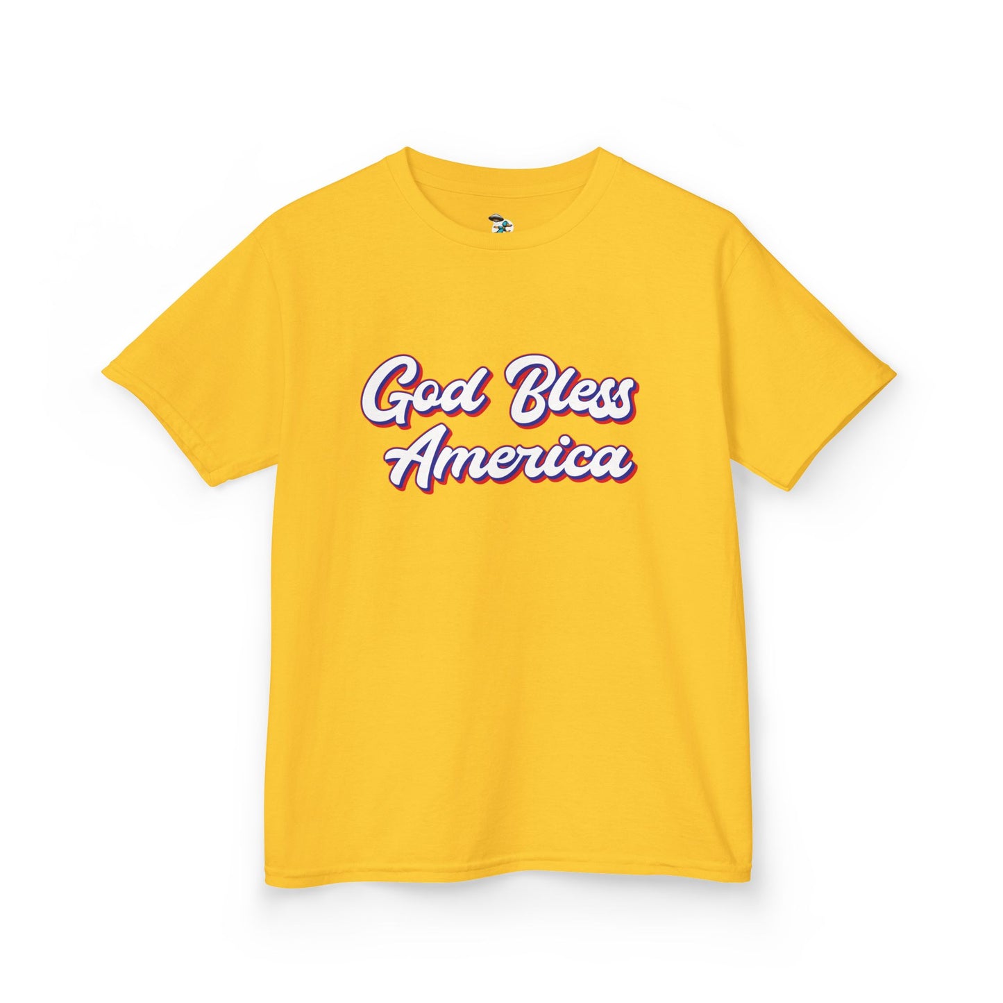 Youth God Bless America Patriotic Tee