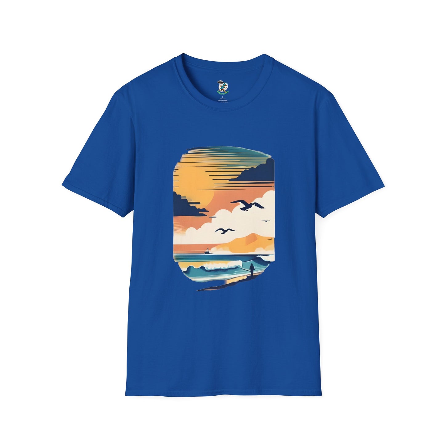 Seagull Beach Sunset T-Shirt