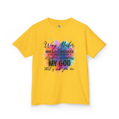 Way Maker, Miracle Worker Color Splash Youth T-Shirt