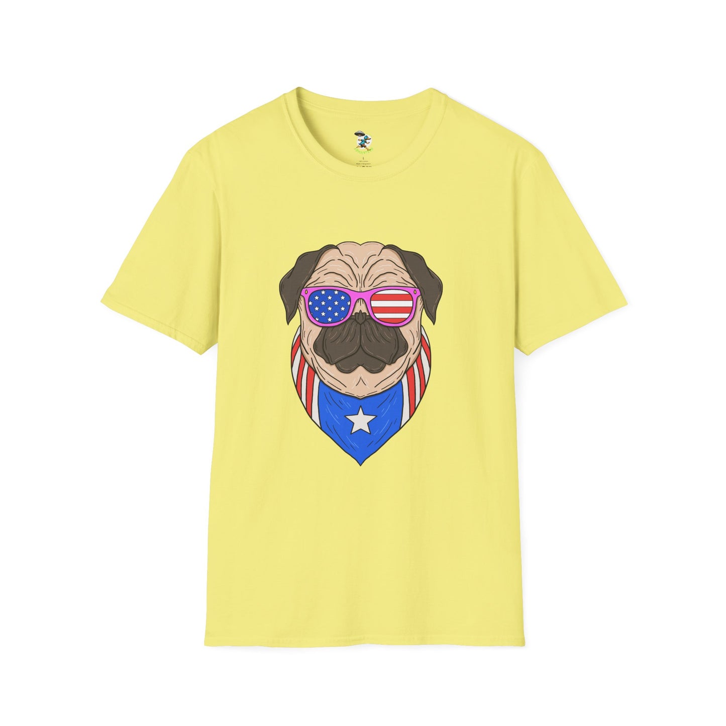 Patriotic Pug T-Shirt