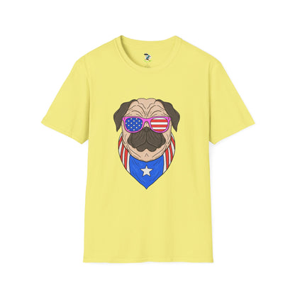 Patriotic Pug T-Shirt